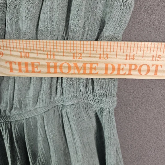 Rewind Fairy Milk Maid Midi Teir Flowy Dress Sage Green Cottagecore Size Large - Picture 7 of 10